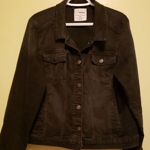 Sonoma gray/black denim jacket XL